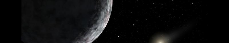 Artistic view of ERIS exoplanet